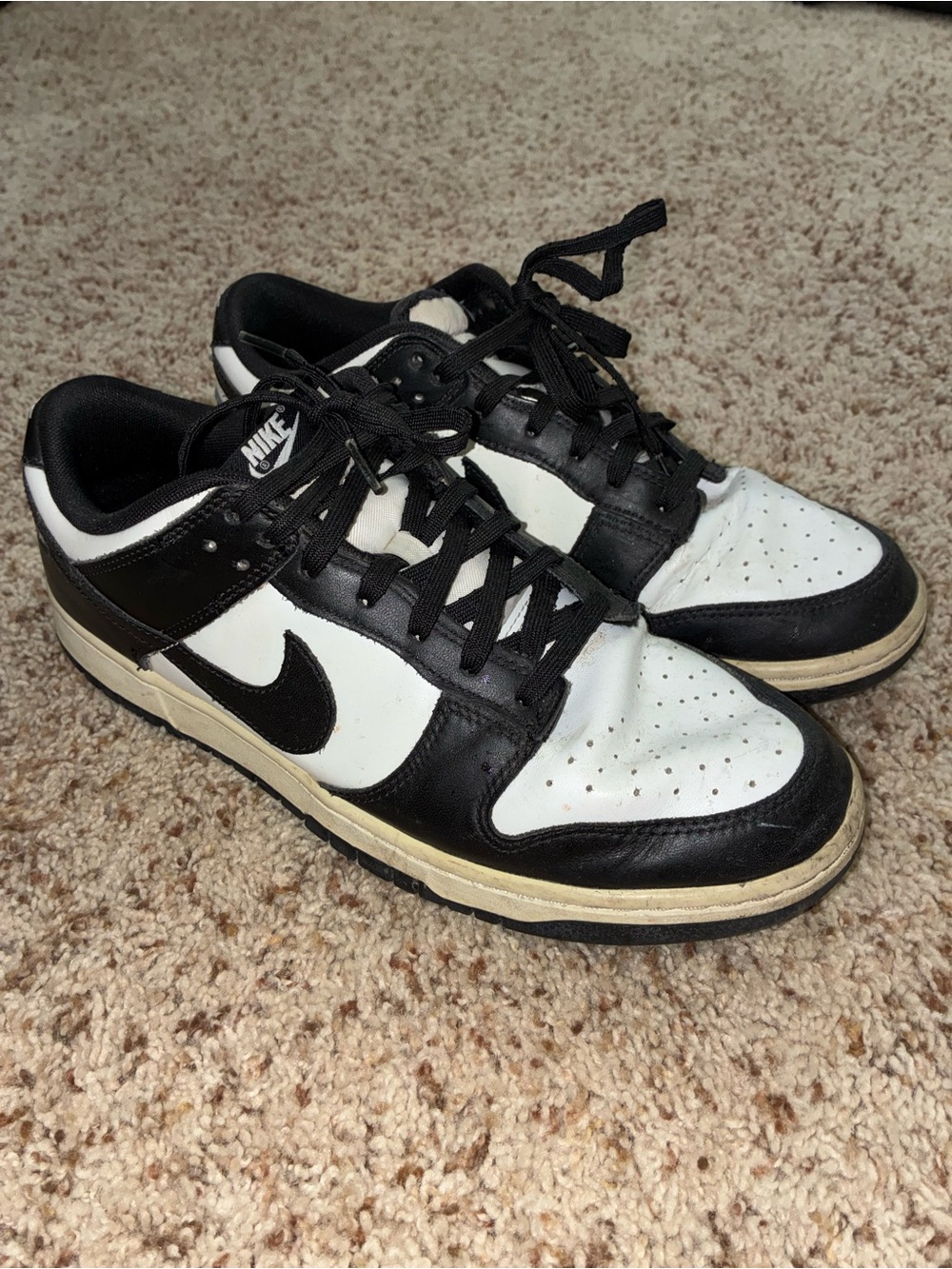 Nike Men’s Panda Dunks Black and White Low-Top Sneaker